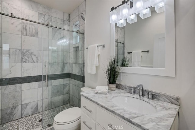 724 San Miguel Ave, Venice, CA 90291 - bathroom with toilet, vanity, and a stall shower