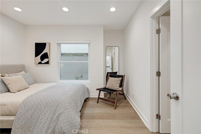 724 San Miguel Ave, Venice, CA 90291 - bedroom featuring recessed lighting, baseboards, and light wood-type flooring