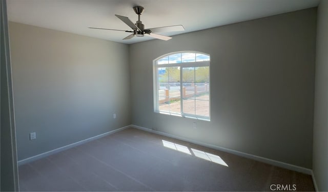 17995 Seaforth St, Hesperia, CA 92345 - spare room with a ceiling fan and baseboards