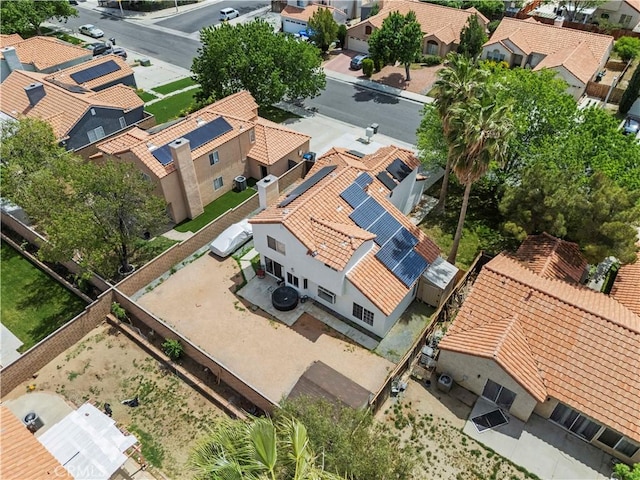 drone / aerial view with a residential view