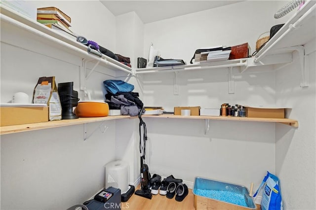 view of storage room
