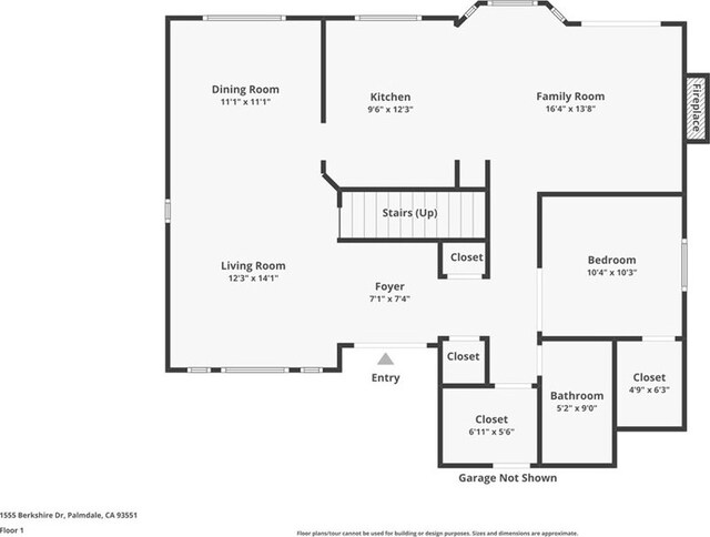 1555 Berkshire Dr, Palmdale, CA 93551 - plan