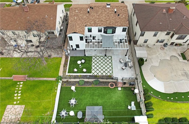 birds eye view of property