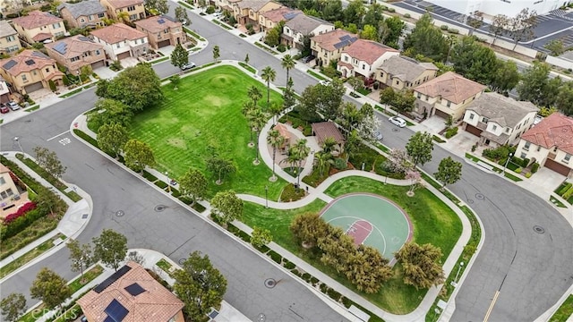 aerial view featuring a residential view