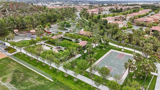 bird's eye view featuring a residential view