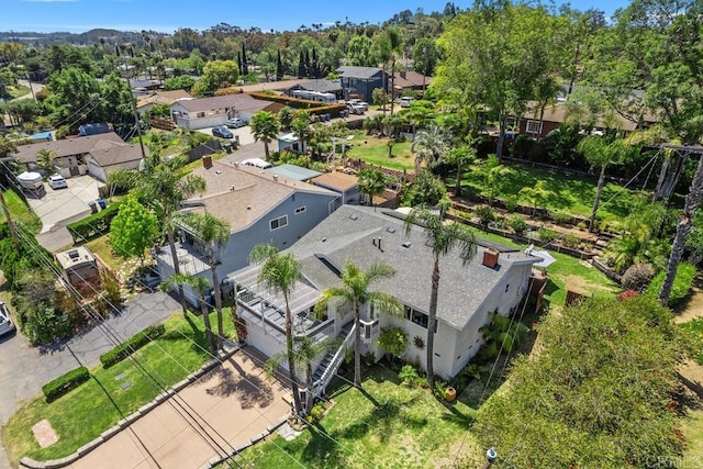 bird's eye view featuring a residential view
