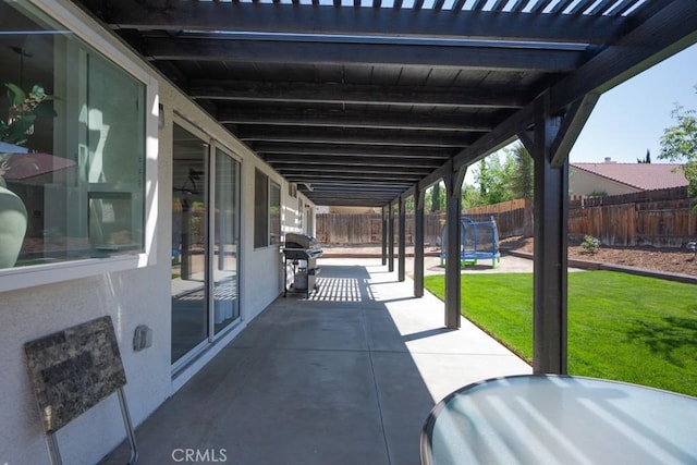 36711 Silverspur Ln, Palmdale, CA 93550 - view of patio / terrace featuring area for grilling and a fenced backyard