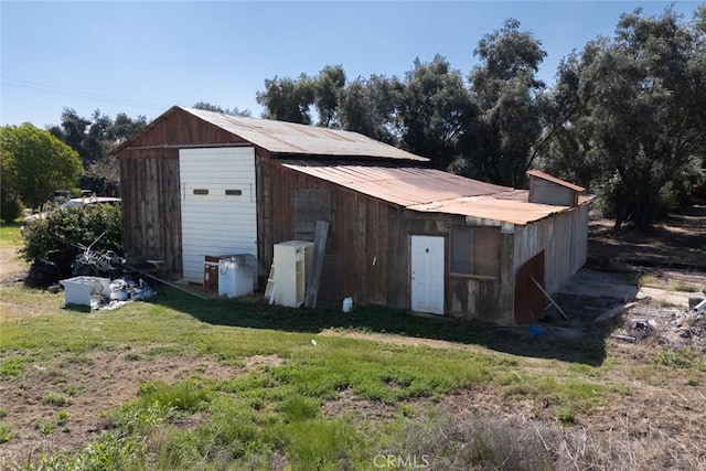 view of outbuilding with an outdoor structure