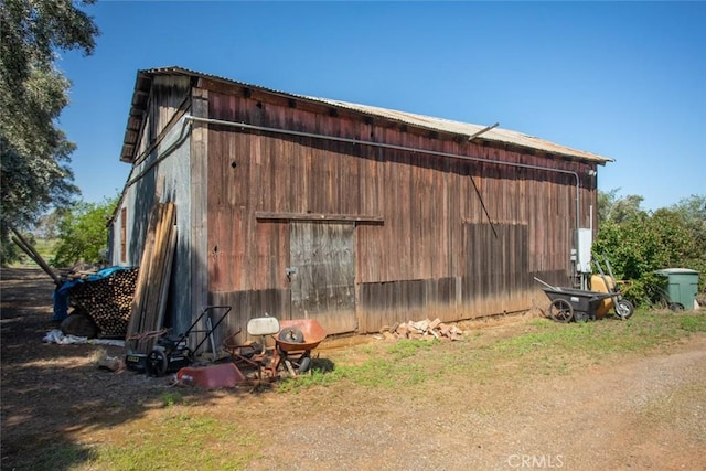 view of outbuilding with an outdoor structure