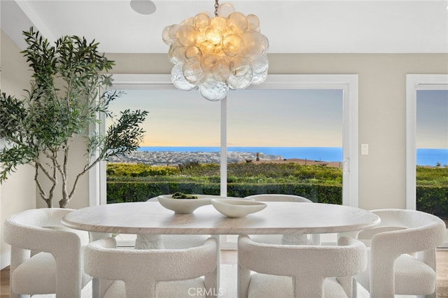 view of dining space
