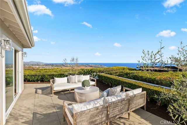 view of patio / terrace featuring outdoor lounge area