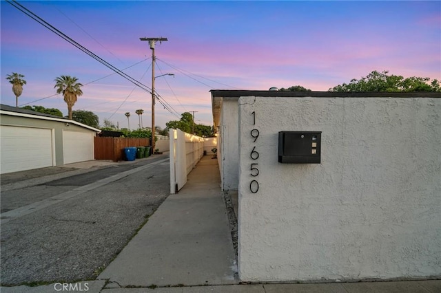 exterior details with fence