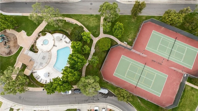 birds eye view of property