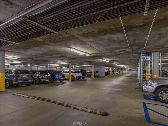 view of parking deck