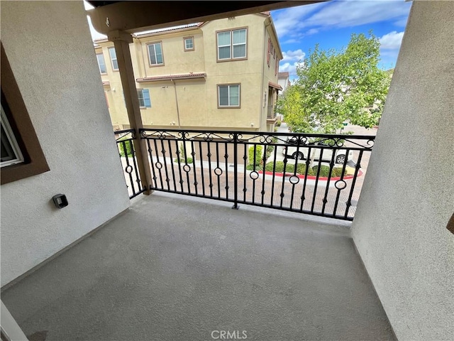 view of balcony