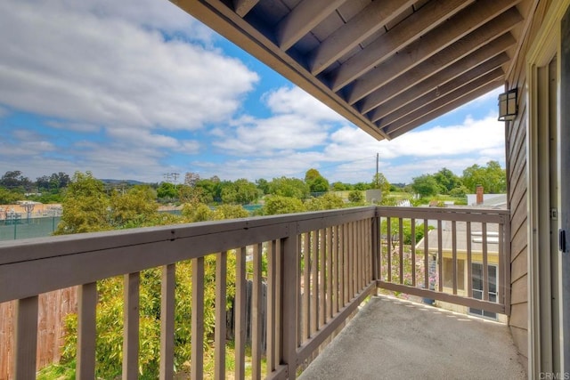 view of balcony