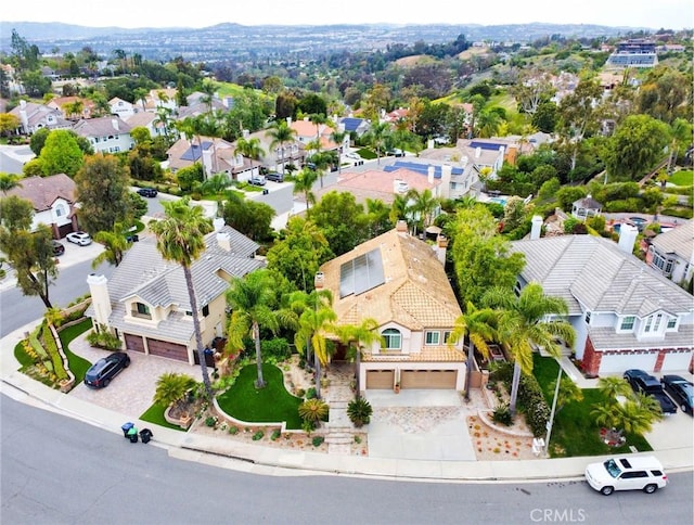 bird's eye view featuring a residential view