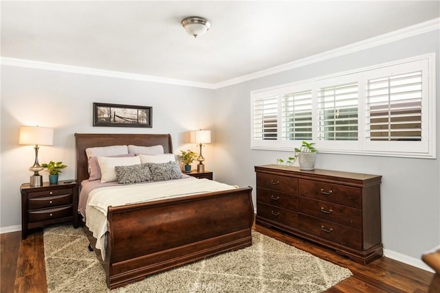 134 S Magnolia Ave Unit 21A, Anaheim, CA 92804 - bedroom featuring crown molding, baseboards, and wood finished floors