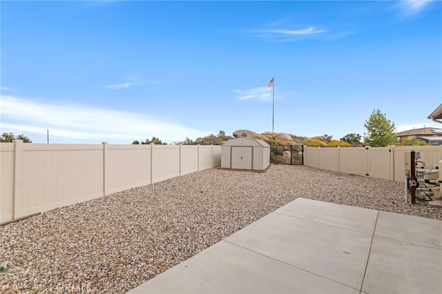 30404 Canyon Point Cir, Menifee, CA 92584 - fenced backyard featuring a shed and a patio area
