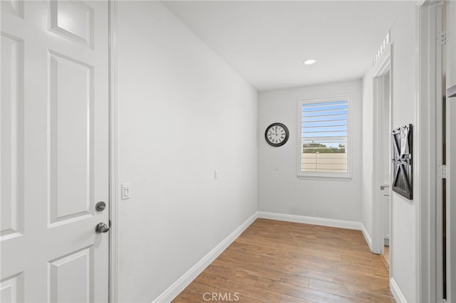 30404 Canyon Point Cir, Menifee, CA 92584 - washroom with light wood finished floors and recessed lighting