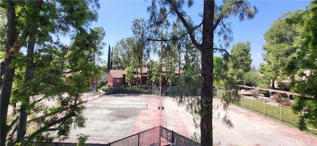 exterior space featuring fence