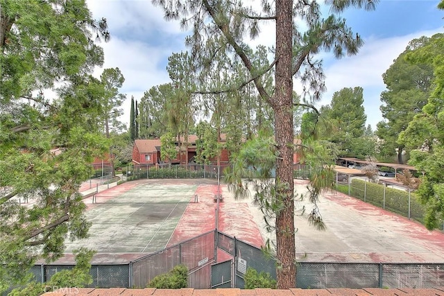 348 S Prospectors Rd Unit 8, Diamond Bar, CA 91765 - view of tennis court featuring fence