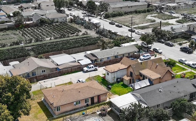 aerial view featuring a residential view