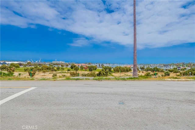view of road featuring curbs