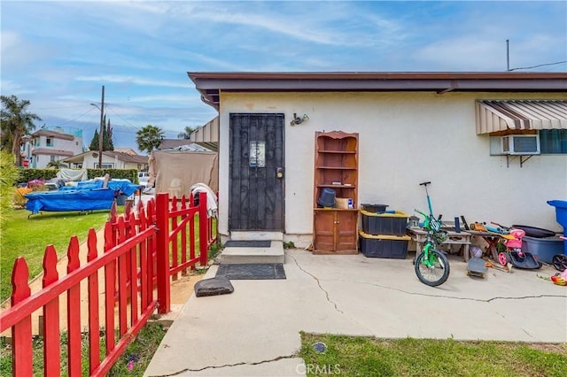 exterior space featuring fence