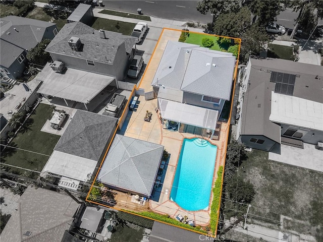 1234 N Pass Ave, Burbank, CA 91505 - birds eye view of property with a residential view