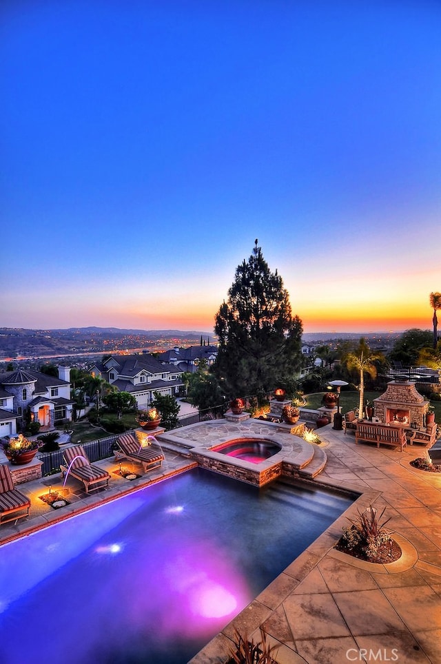 26930 Ironstone, Yorba Linda, CA 92887 - view of swimming pool featuring a patio and a pool with connected hot tub