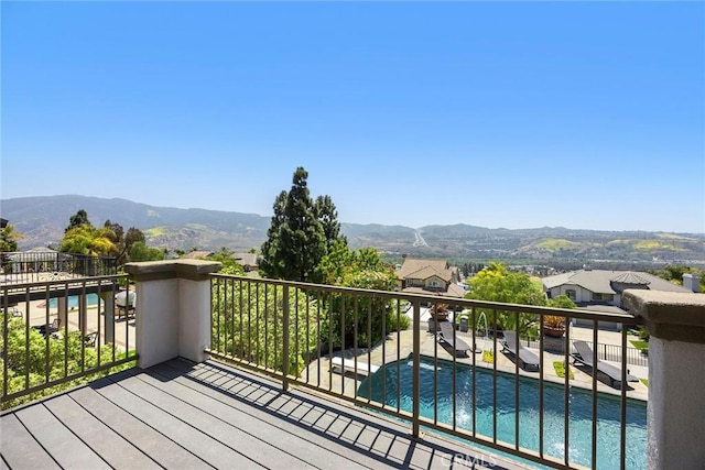 26930 Ironstone, Yorba Linda, CA 92887 - wooden terrace featuring a mountain view