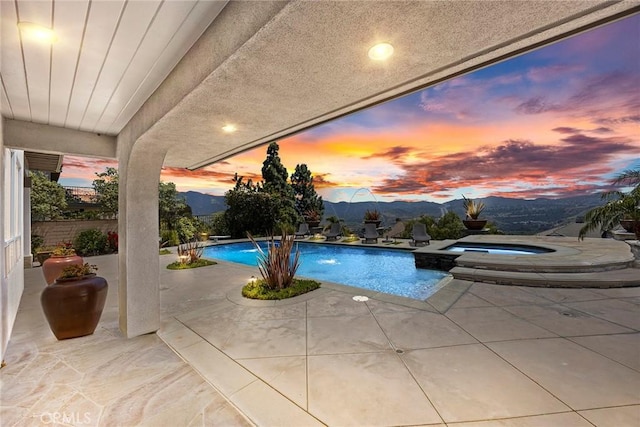 26930 Ironstone, Yorba Linda, CA 92887 - view of swimming pool with a patio and a pool with connected hot tub