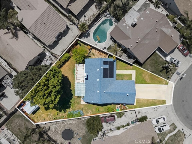 view of property location featuring property boundaries highlighted and a pool area