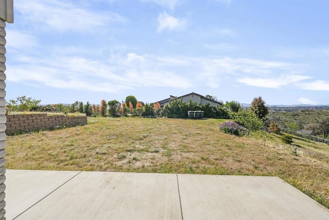 5884 Redondo Dr, Bonsall, CA 92003 - view of yard featuring a patio area