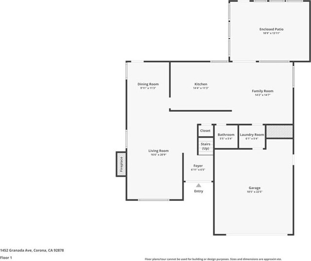 1452 Granada, Corona, CA 92878 - home floor plan
