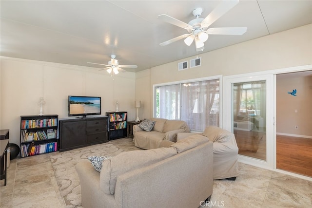 1452 Granada, Corona, CA 92878 - living room featuring ceiling fan