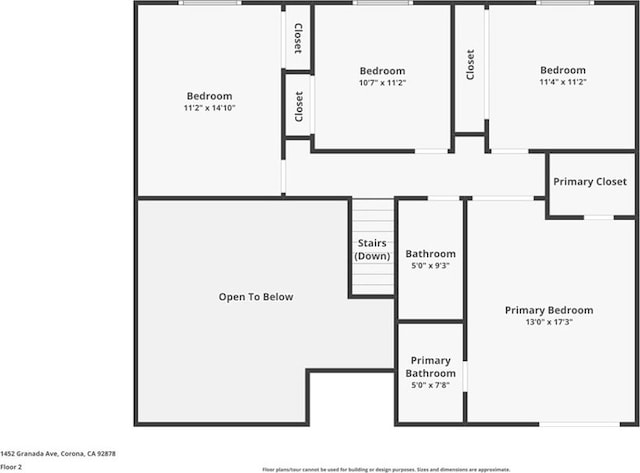 1452 Granada, Corona, CA 92878 - floor plan / room layout