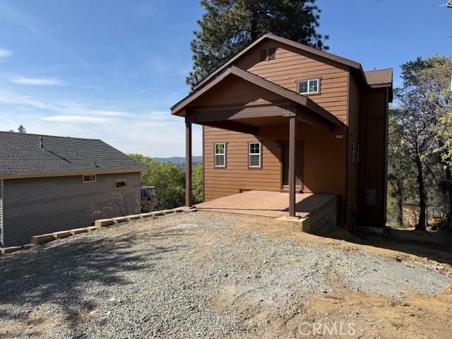 373 Davos Dr, Crestline, CA 92325 - back of house with a patio