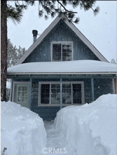 143 Cedar Ln, Sugarloaf, CA 92386 - view of snow covered exterior