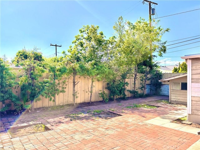 view of patio / terrace featuring a fenced backyard