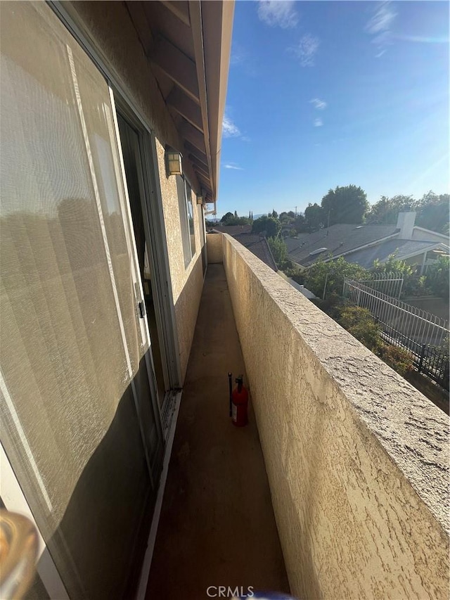view of balcony