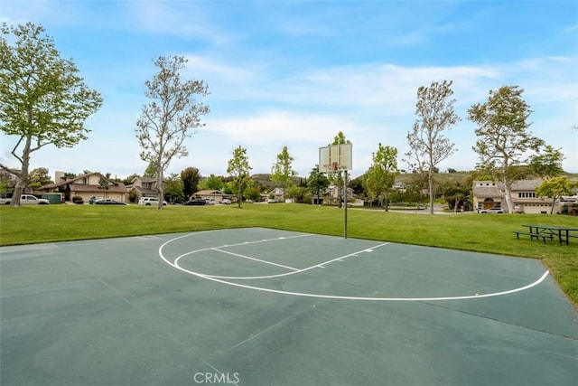 6192 Sierra Siena Rd, Irvine, CA 92603 - view of basketball court featuring a lawn and community basketball court