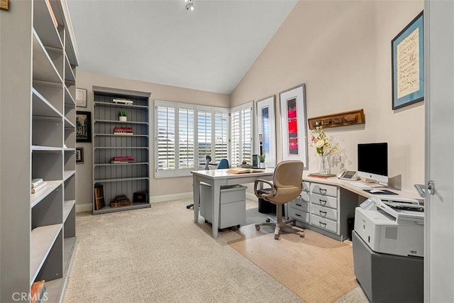 20 Delphinus Unit 20, Irvine, CA 92603 - carpeted office with baseboards and vaulted ceiling