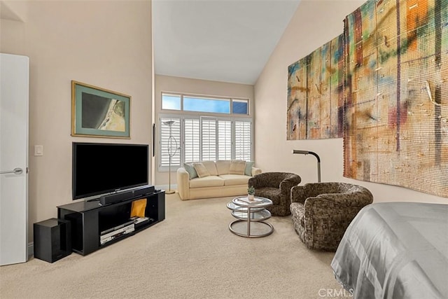 20 Delphinus Unit 20, Irvine, CA 92603 - carpeted bedroom featuring high vaulted ceiling