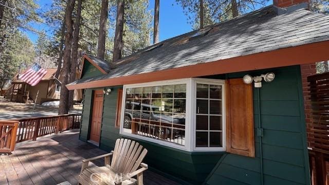33411 Weeping Willow Dr, Green Valley Lake, CA 92341 - view of deck