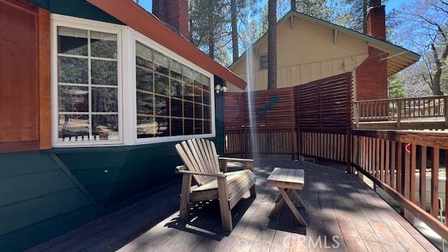 33411 Weeping Willow Dr, Green Valley Lake, CA 92341 - view of wooden deck