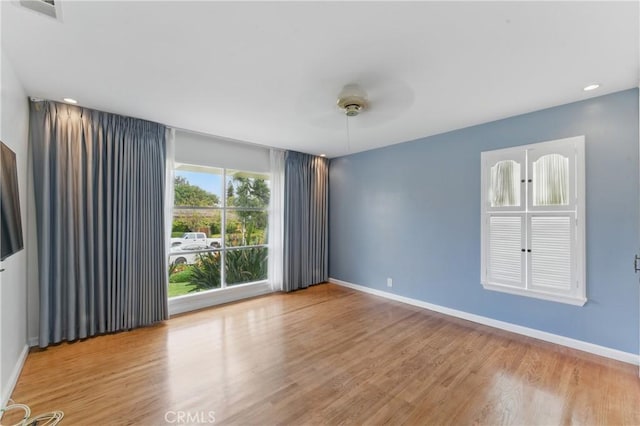 544 Calle Mayor, Redondo Beach, CA 90277 - empty room featuring wood finished floors and ceiling fan
