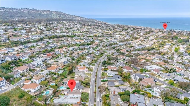 544 Calle Mayor, Redondo Beach, CA 90277 - aerial view of property and surrounding area featuring a large body of water and nearby suburban area