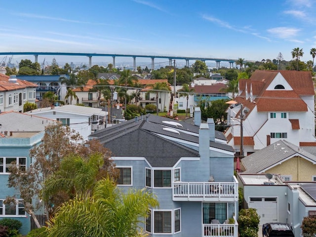 drone / aerial view featuring a residential view